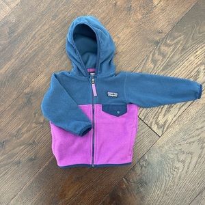 Patagonia fleece jacket. Size 6-12 mos.